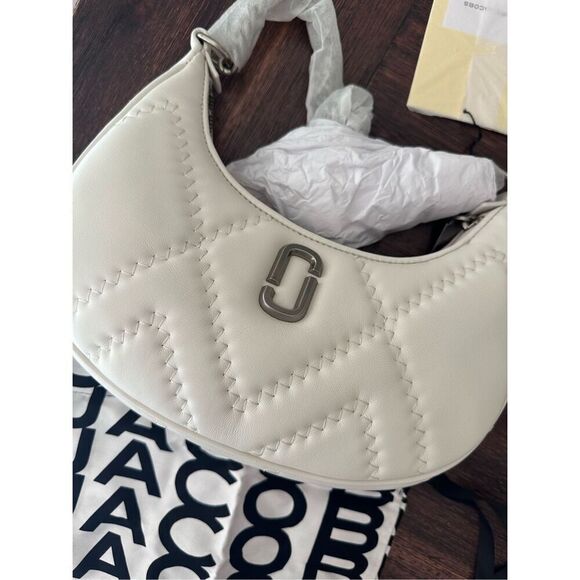 Beautiful authentic Marc Jacobs quilted curve bag in cotton - Picture 2 of 16